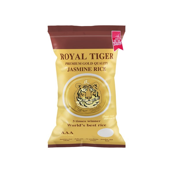 皇家虎牌 茉莉香米 金装 5公斤 /Jasminreis Gold (Duftreis) 5kg Royal Tiger