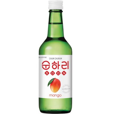 韩国烧酒 初饮初乐 芒果味烧酒 350毫升 /Südkorea Soju Chum Churum Mango 12% vol 350ml LOTTE