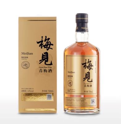 梅见 青梅酒 烟熏风味 14度 750毫升 / Grüner Pflaumen Wein rauchiger Geschmack 14% Vol. 750ml MEI JIAN