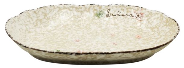 雪花深盘 31.5厘米 / Keramikschale Schnee φ 31,5 cm/B 20,5 cm/H 4 cm