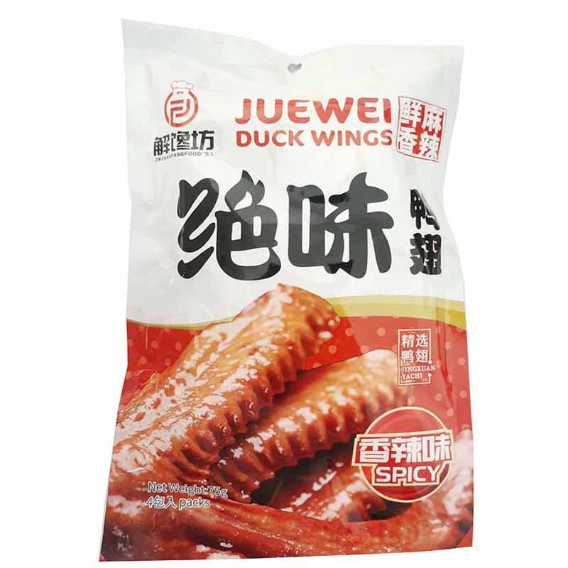 绝味 香辣鸭翅 75克 /Marinade Entenflügel scharf JUEWEI 75g