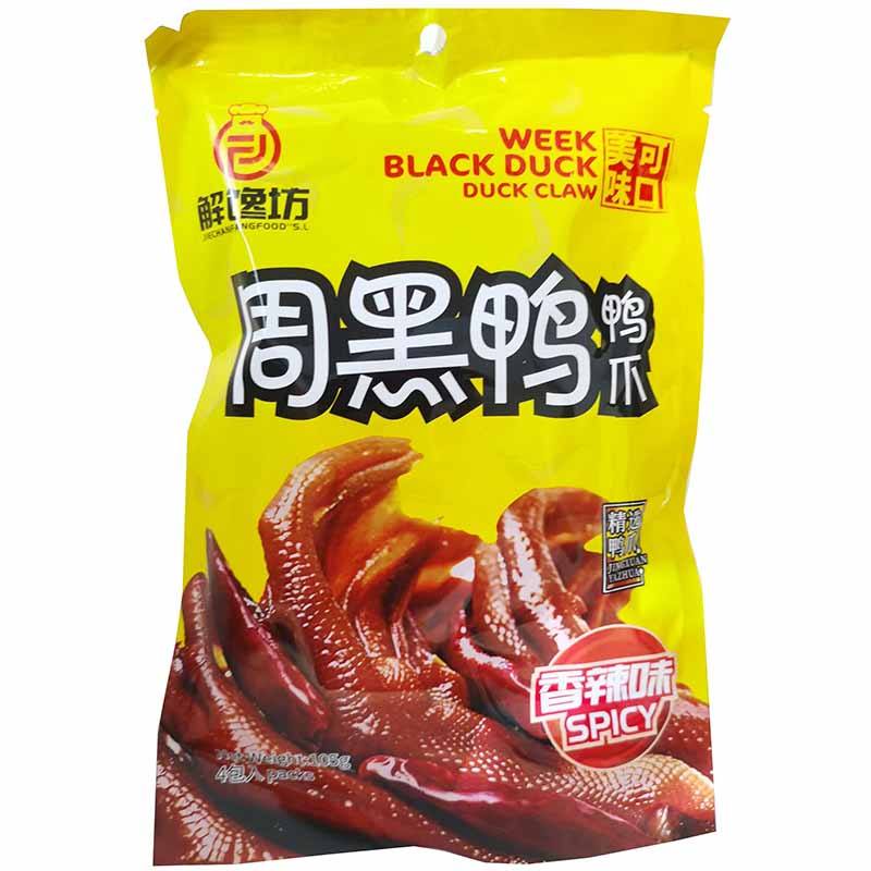 周黑鸭 香辣鸭爪 105g/Marinade Entenpfote scharf ZHY 105g