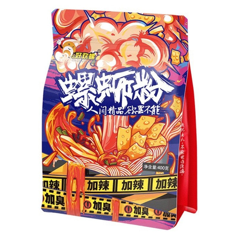 好欢螺 螺蛳粉 加辣版 380克 /Reisnudeln mit Schneckensuppe scharf 380g HAOHUANLUO