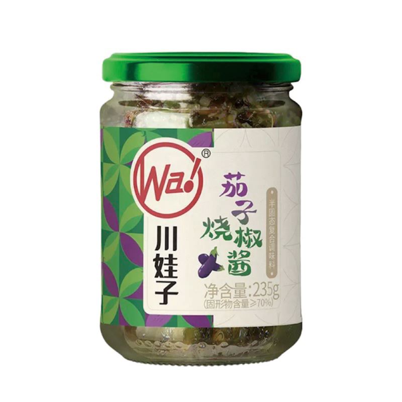 川娃子 茄子烧椒酱 235克/Chillisauce mit Auberginen 235g CHUANWAZI