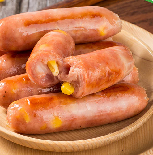 冰冻-Tiefgefroren 腊味居 台湾原味烤肠 带玉米 500克 /Taiwan Wurst mit Mais 500g LAWEIJU