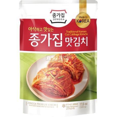 韩国宗家府 Mat 泡菜袋装 辣白菜 片 500克 /Mat Kimchi 500g JONGGA