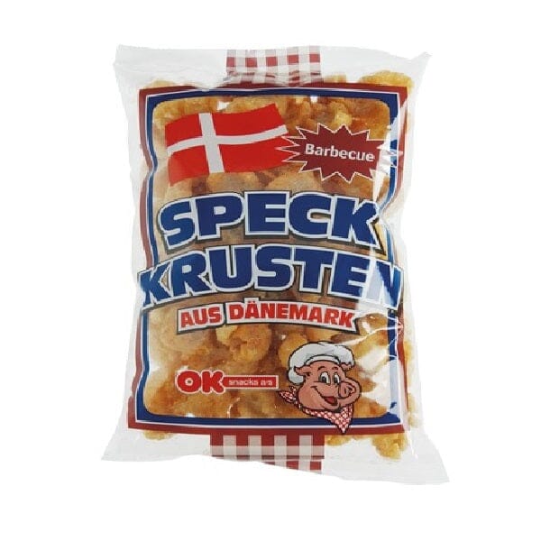 培根皮 烧烤味150克 /Snacks gebratene Speckkrusten BBQ 150g OK SNACKS