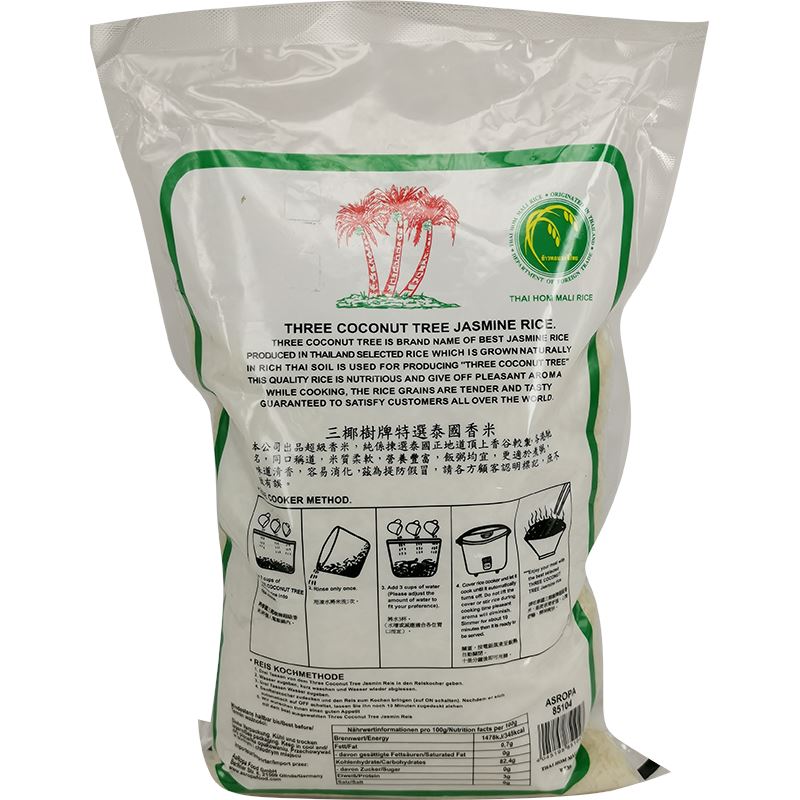 椰树牌 泰国香米1公斤/Kokosbaum Jasmin Duftreis Langkorn 1kg