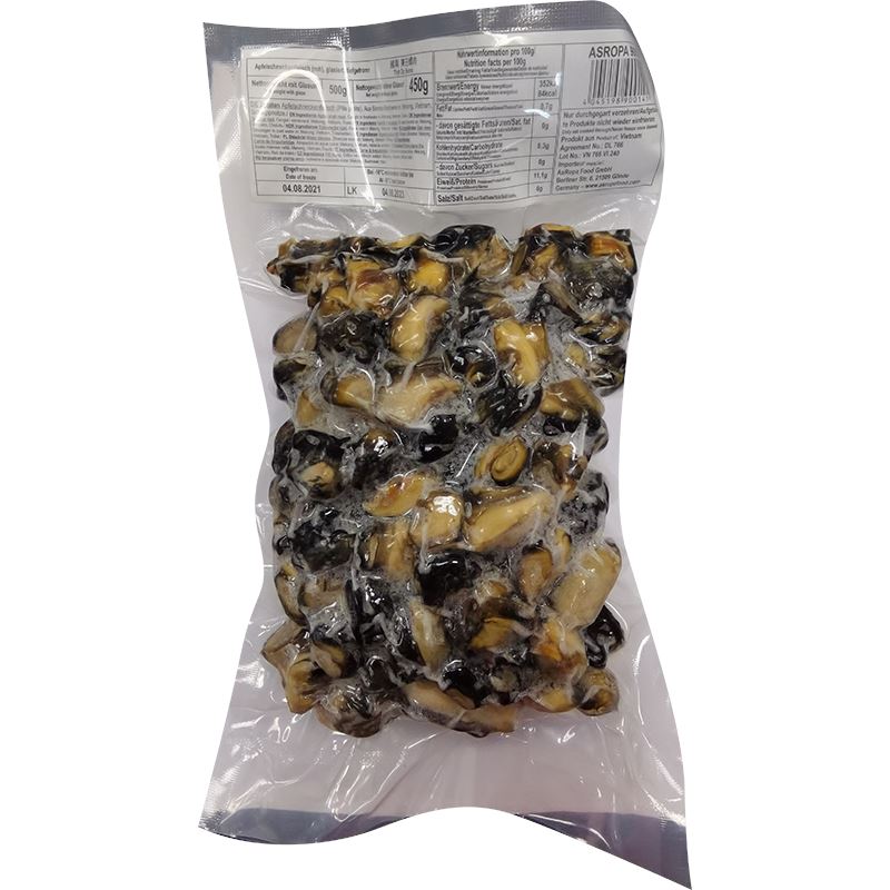 冰冻-Tiefgefroren! 冻田螺肉 500克 /Apfelschneckenfleisch 10% Glasur 500g