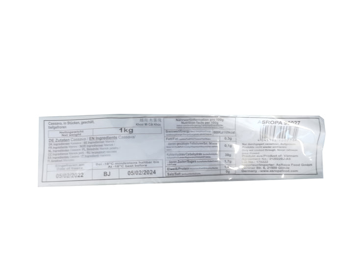 冰冻-Tiefgefroren! 椰树牌 木薯块 1公斤 /Maniok Wurzel roh Cassava Stück TCT 1kg