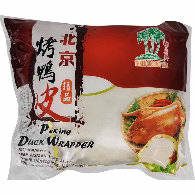 冰冻-Tiefgefroren 精品北京烤鸭皮 90张 /Teigplatten für Pekingenten 15x60g (6Stk/Pkt)
