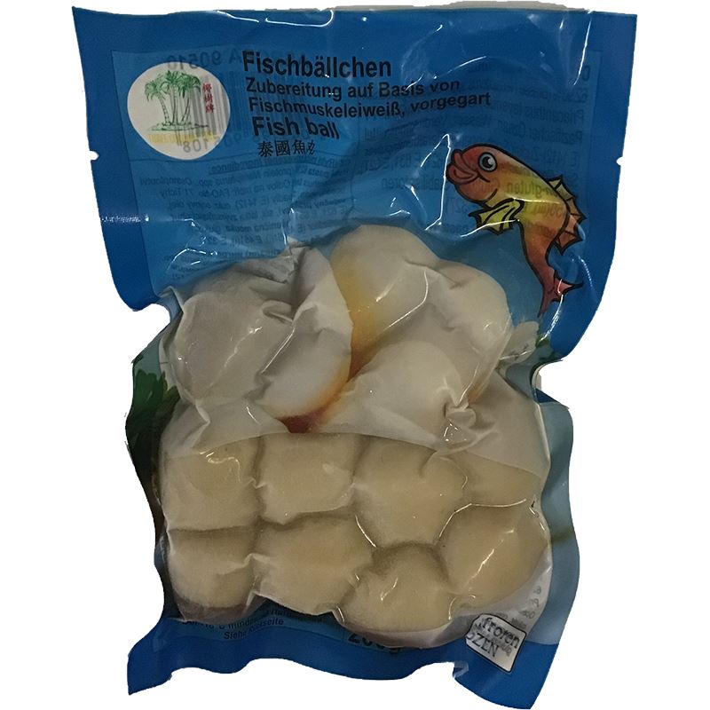 冰冻-Tiefgefroren! 椰树牌 鱼丸 200克 / Fischbällchen 200g TCT
