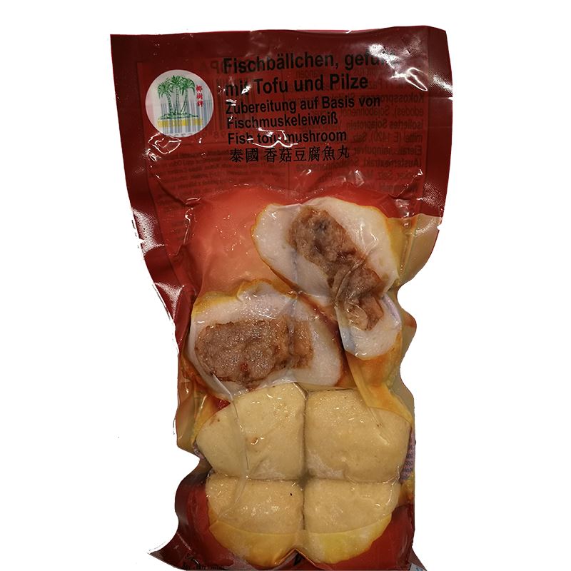 冰冻-Tiefgefroren! 椰树牌 泰国香菇豆腐鱼丸 200克 / Fischbällchen mit Tofu und Pilze 200g TCT