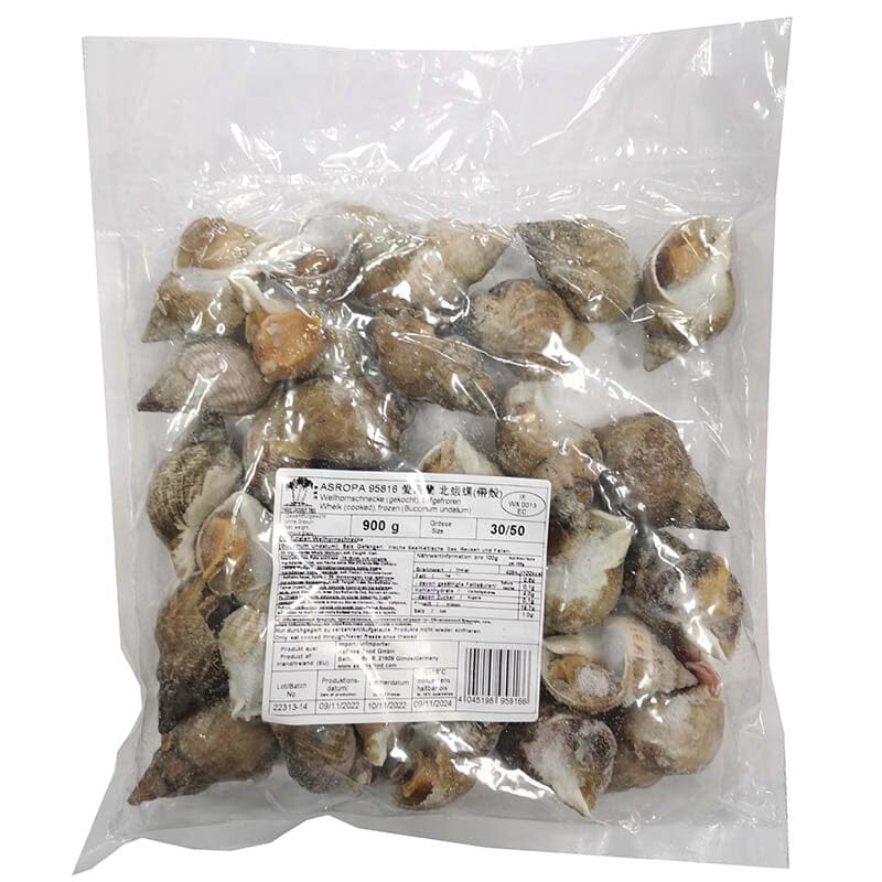 冰冻-Tiefgefroren! 爱尔兰 北蛾螺 海螺 30/50 1公斤 /Wellhornschnecke gekocht 30/50 1kg