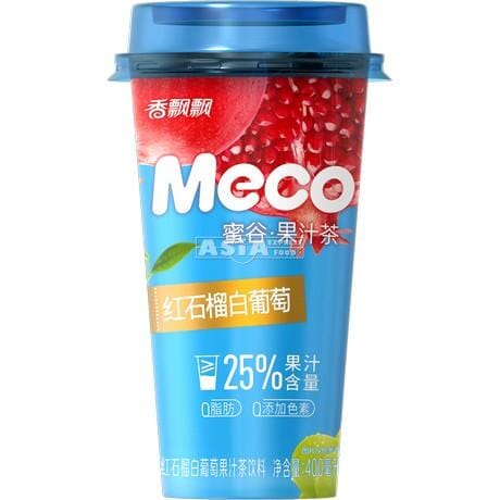 蜜谷 果汁茶 红石榴白葡萄 400毫升 /Fruchtsaft Teegetränk Granatapfel‑ Weiße‑ Traube‑ Geschmack 400ml Meco