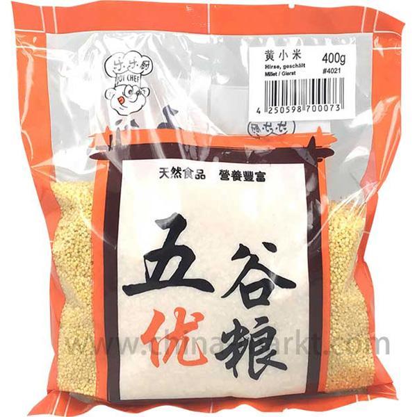 乐乐厨 五谷优粮 黄小米 400克 / Hirse geschält 400g LeLeChu