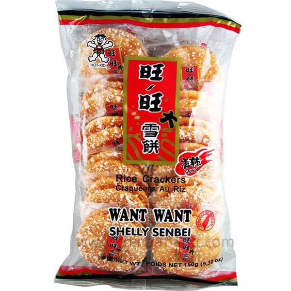 旺旺 香辣大雪饼 150克 /Reiswaffeln Würzig 150g WantWant