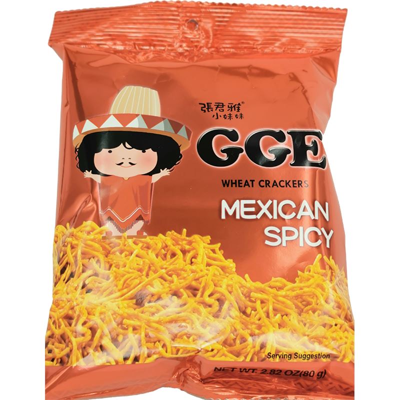 维力 张君雅小妹妹 墨西哥味 80克 /GGE Wheat Crackers Mexican Spicy 80g WeiLih