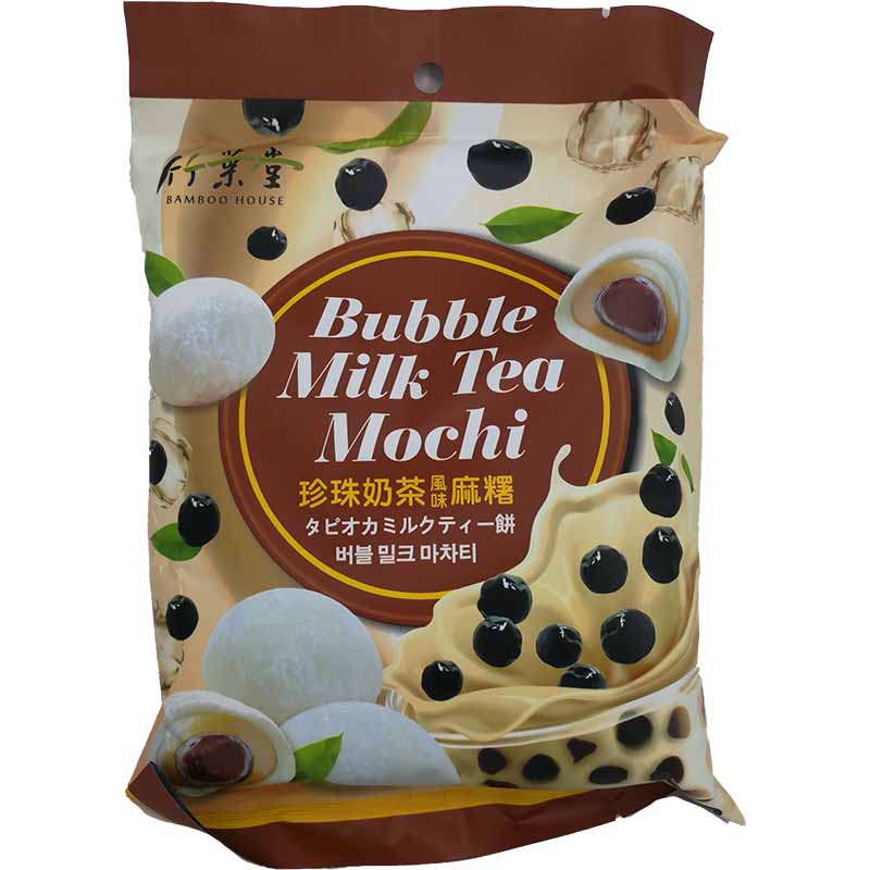 竹叶堂 珍珠奶茶风味麻薯 120克 /Bubble Milch Tea Mochi 120g TW Bamboo Hause