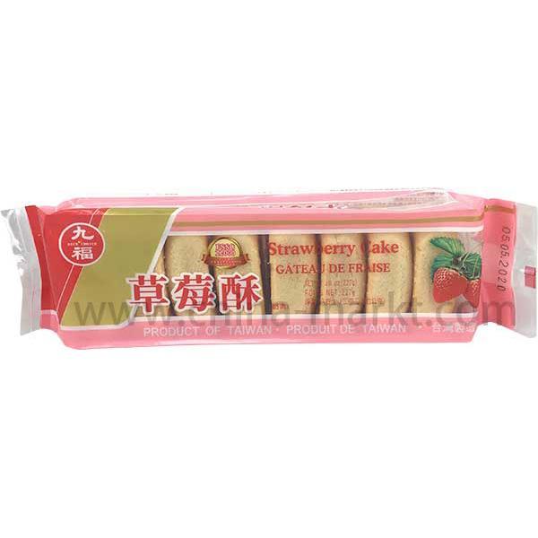 九福 草莓酥 227克 /Erdbeer Mehlkuchen 227g Nice Choice
