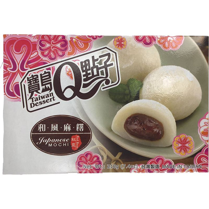 宝岛Q点子 和风麻薯 红豆 210克 /Rote Bohne Mochi He Fong 210g TW