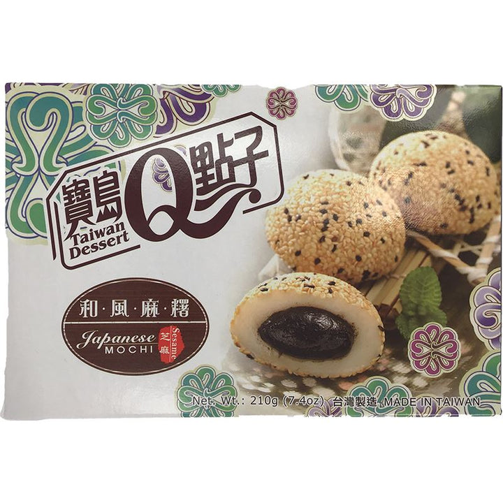宝岛Q点子 和风麻薯 芝麻 210克 /Sesam Mochi He Fong 210g TW