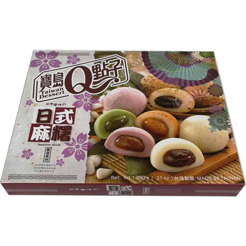 宝岛Q点子 日式综合麻薯 20枚 /Japanische Gemischte Mochi Krebreis Kuchen 600g TW
