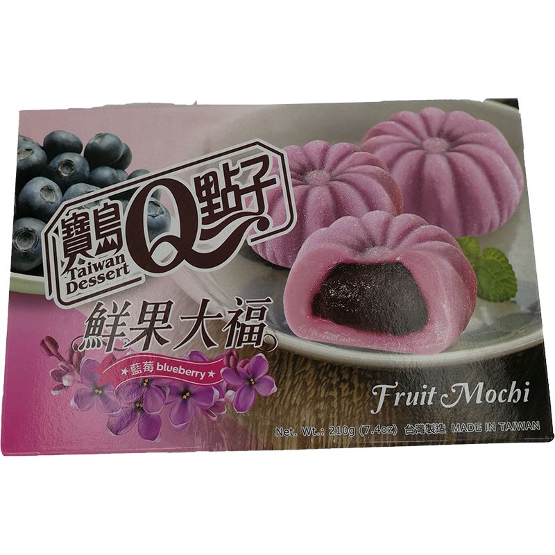 宝岛Q点子 鲜果大福 蓝莓 210克 / Obst Mochi Hamilton Blaubeere 210g TW