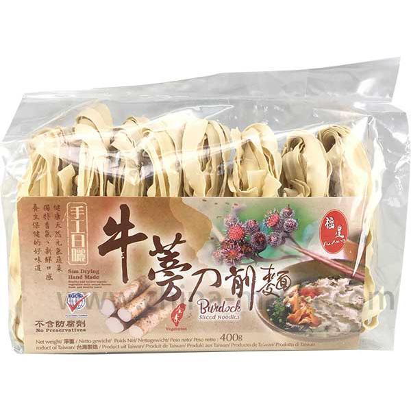 福星 牛蒡刀削面 400克 /Handgemachte Sonnengetrocknete Weizennudeln 400g