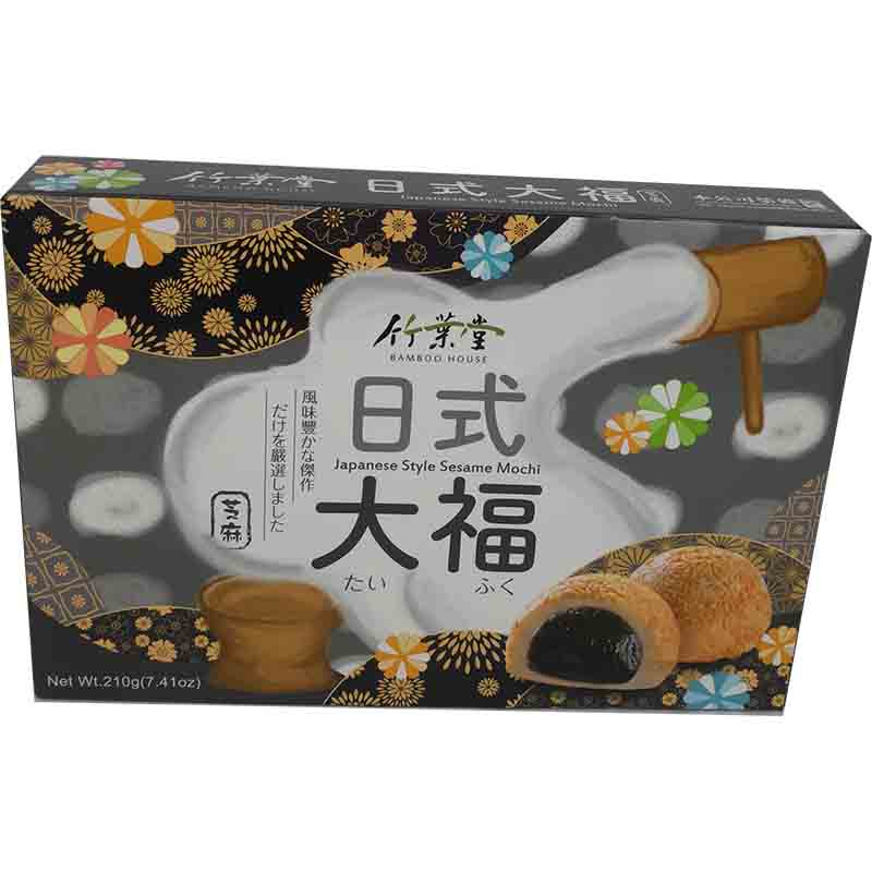 竹叶堂 日式大福麻薯 黑芝麻 210克 / Seasam Mochi 210g TW Bamboo Hause