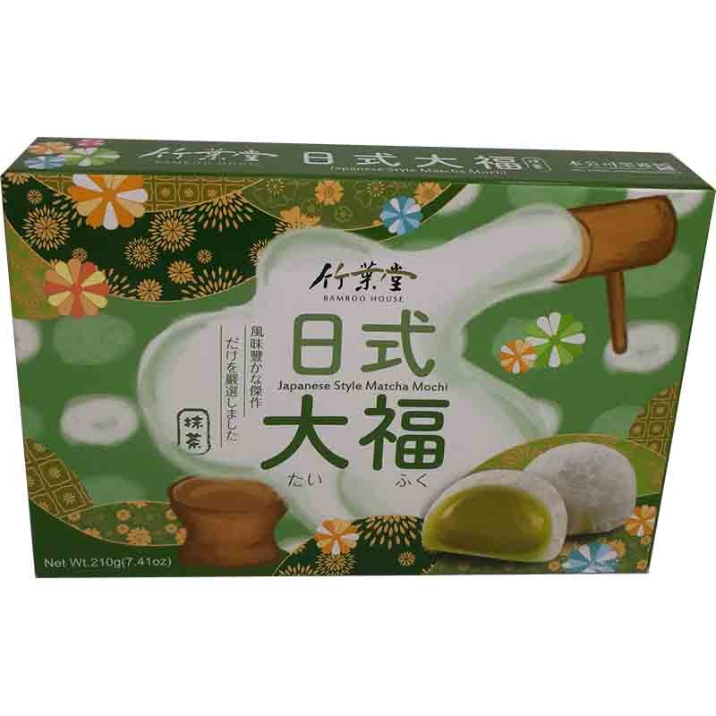 竹叶堂 日式大福麻薯 抹茶 210克 /Matcha Mochi 210g TW Bamboo Hause
