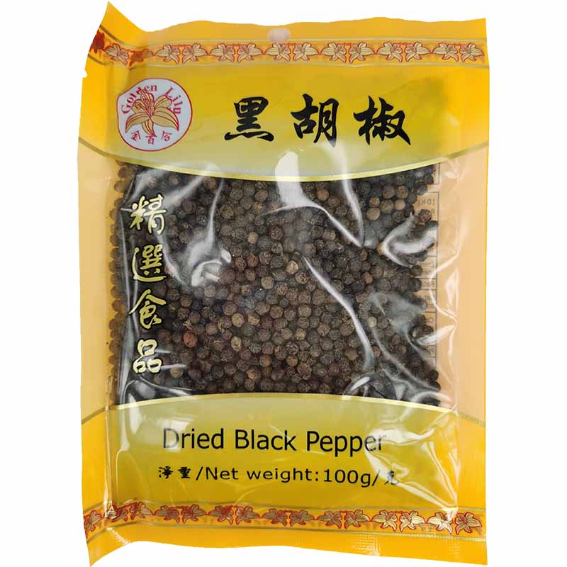 金百合 黑胡椒粒 100克 /Getrocknete schwarzer Pfeffer 100g GOLDEN LILY