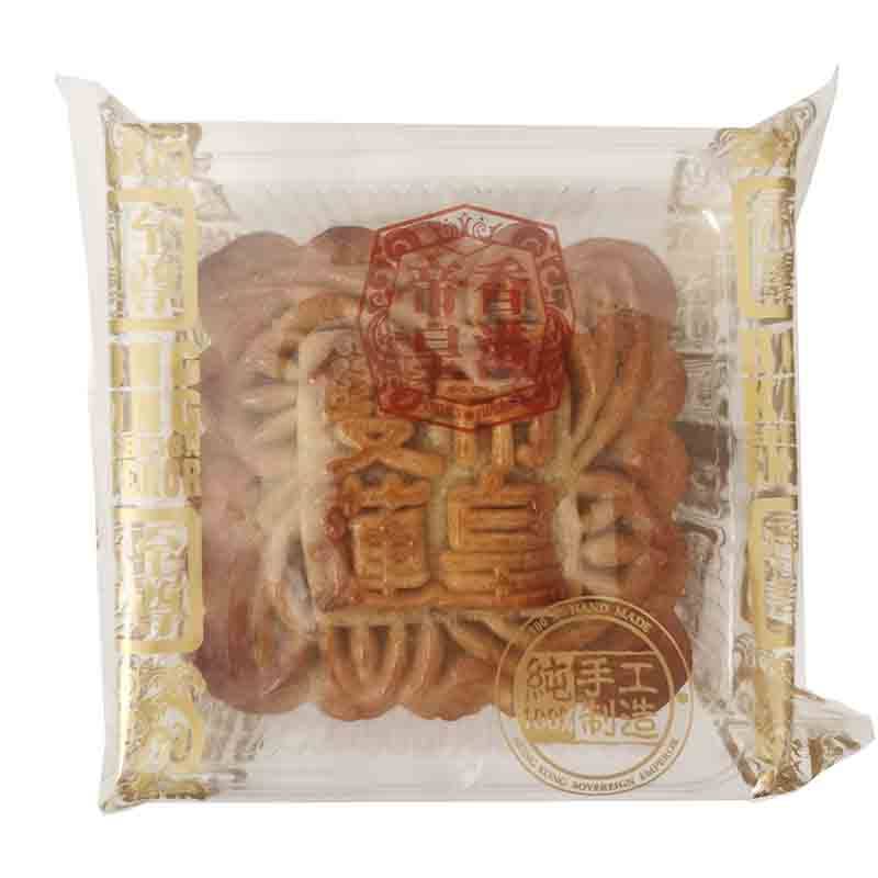 香港帝皇 双黄白莲蓉月饼 187.5g/Mondkuchen Rührkuchen Lotuspaste 2-Eigelb Mondkuchen Rührkuchen Lotuspaste 2-Eigelb 187.5g