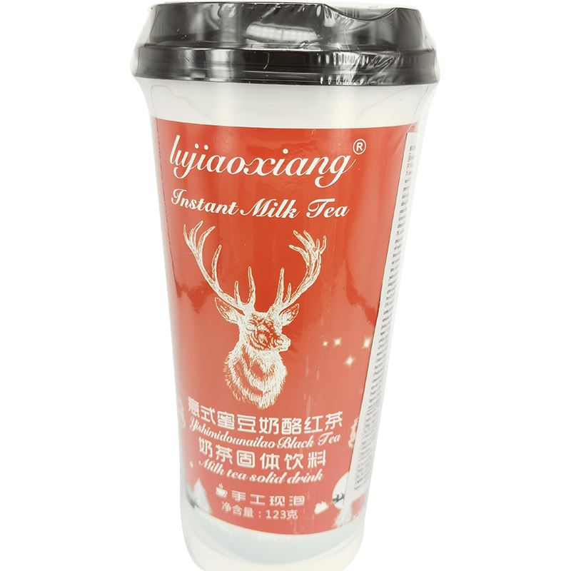 鹿角巷 意式蜜豆奶酪红茶 奶茶固体饮料 123克 /Teemilch Getränk mit Brandzucker 123g LJX