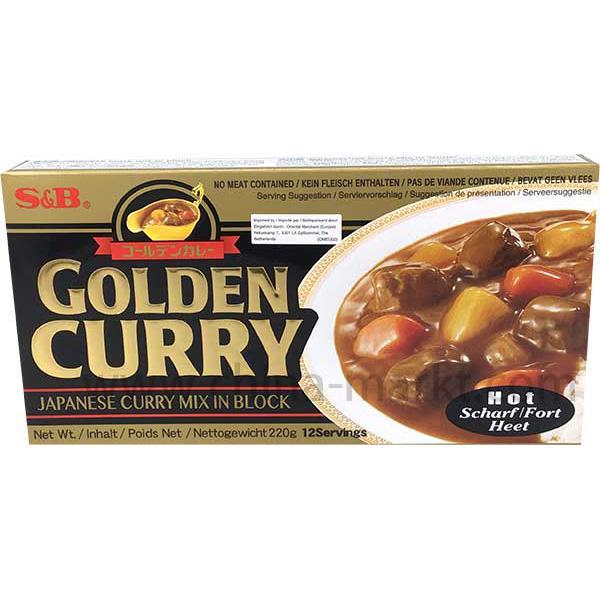 S&B 日式咖喱块 辣 12份 / Curry Sauce Mix Scharf 220g
