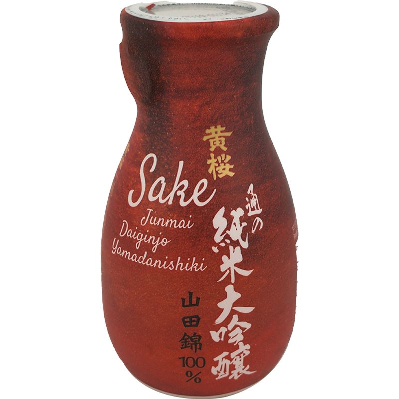 黄桜 日本清酒 红 180毫升 /Sake Junmai Dai Ginjo Yamadanishiki 15% vol Poliergrad 50% 180ml Kizakura