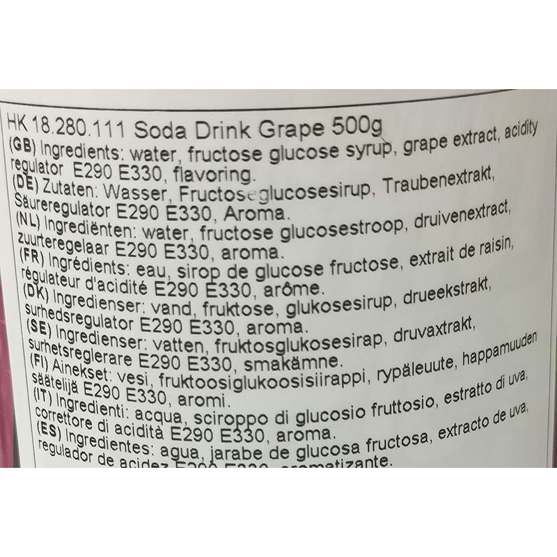日本 苏打汽水 葡萄味 500毫升 /Japan Sangaria Soda Getränk Trauben 500ml