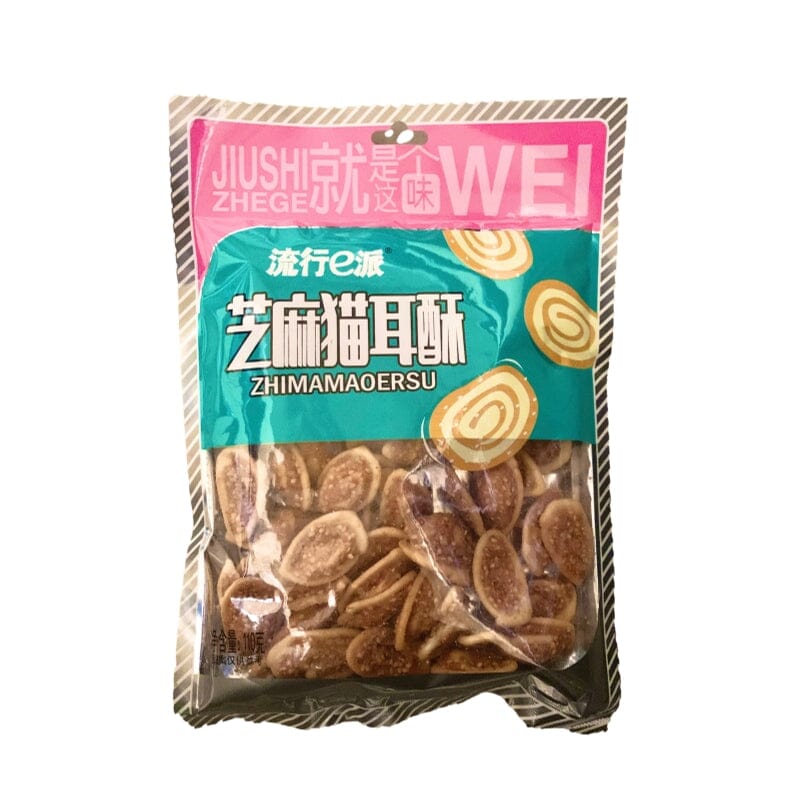 流行e派 芝麻猫耳酥 110克/ Kekse mit Sesam 110g LXEP