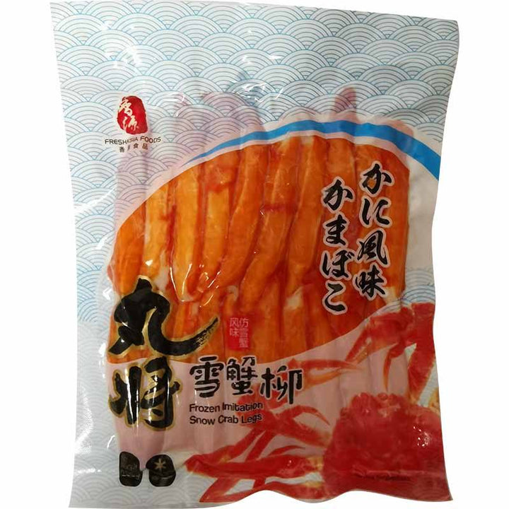 冰冻-Tiefgefroren! 香源 丸将 雪蟹柳 蟹肉棒 200克 / Gefrorene Imitation Schneekrabbenpoten 200g WJ