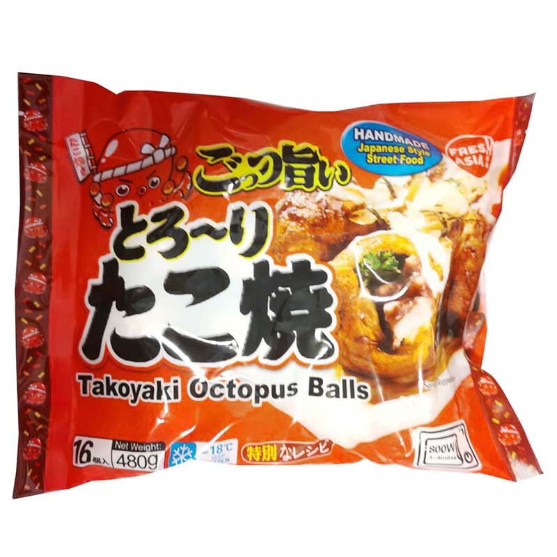 冰冻-Tiefgefroren! 日式章鱼烧 章鱼小丸子 480克 /Takoyaki 480g FRESHASIA