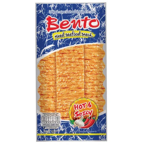 泰国鱿鱼干 辣味 鱿鱼片零食 蓝色 20克 /Thailand Tintenfisch Snack Hot &amp; Spicy 20g BENTO