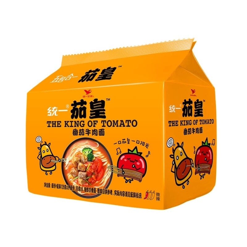 统一 茄皇 番茄牛肉面 五连包 580克 /Instant Nudeln Tomaten- und Rindfleischgeschmack 5 Packungen UNIF THE KING OF TOMATO