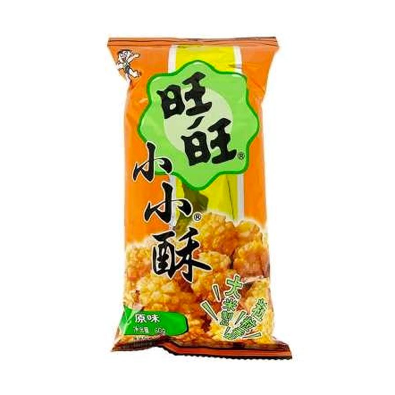 旺旺 小小酥 原味 60克 /Mini-Reiskräcker Original 60g WantWant