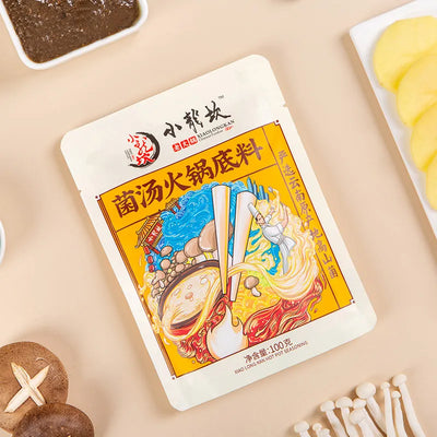 小龙坎 菌汤火锅底料 100克 / Fertigsauce f. Feuertopf Pilzen 100g SHOOLOONGKAN