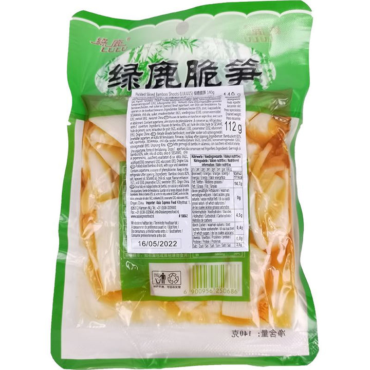 绿鹿脆笋 140克 /Eingelegte Bambussprossen Scheiben 140g LVLU