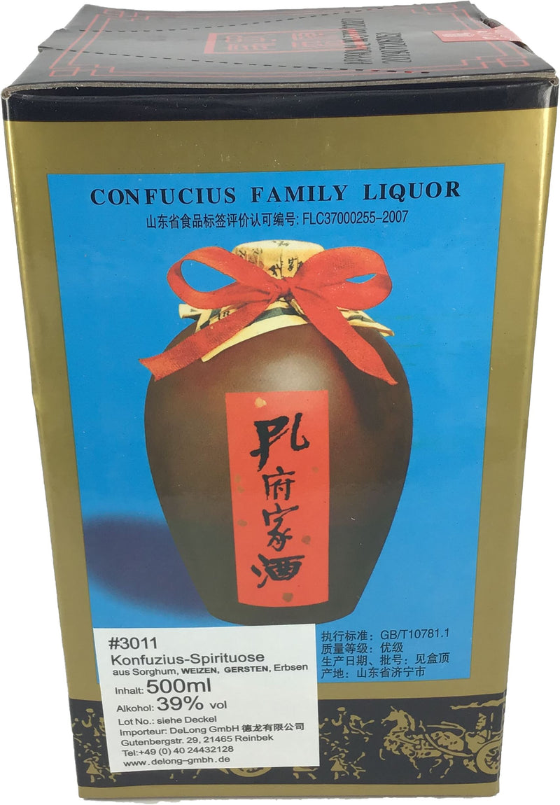孔府家酒 浓香型白酒 500毫升 /Konfuzius Spirituose 39% Vol. 500ml