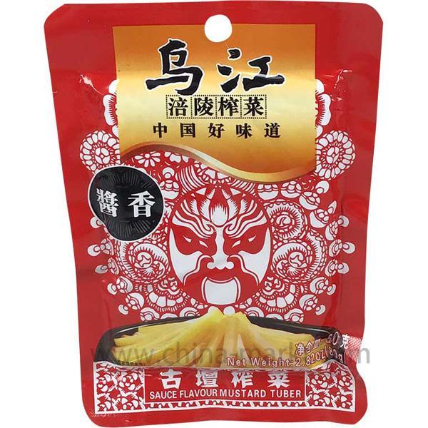 乌江 涪陵榨菜 古坛榨菜 酱香 / Wujiang Gemüsekonserven preserved 80g