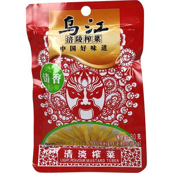 乌江 涪陵榨菜 古坛榨菜 清香 80克 /Gemüsekonserven leicht 80g Wujiang
