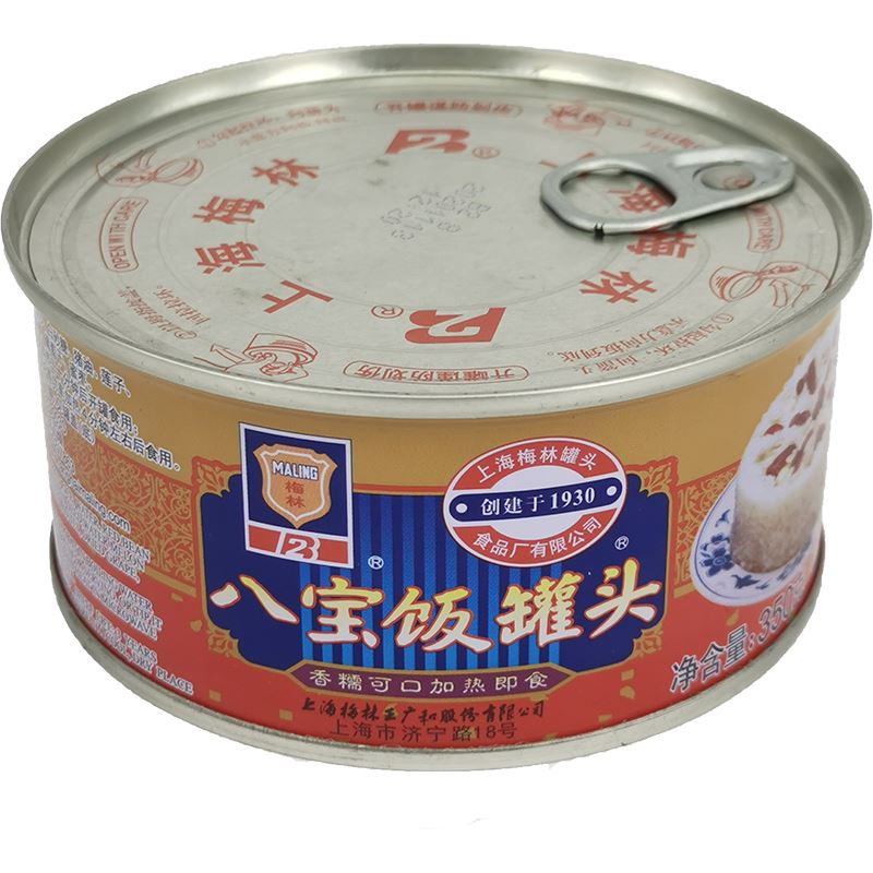 梅林 八宝饭罐头 350克 /Achtkostbarkeiten Suppe 350g MALING