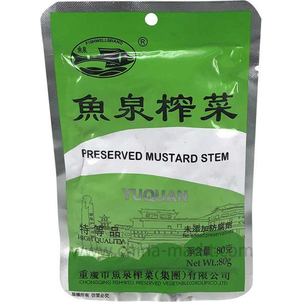 鱼泉 榨菜 特等品 80克 /Senfgemüse eingelegt 80g FISHWELL